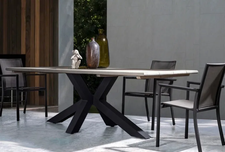 SEDIA IN ALLUMINIO IMPILABILE ANTRACITE CX23 - KONNOR