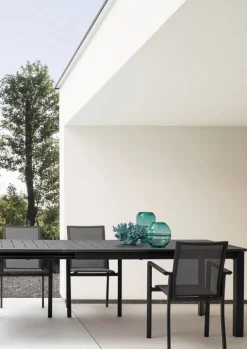 SEDIA IN ALLUMINIO IMPILABILE ANTRACITE CX23 - KONNOR