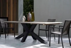 SEDIA IN ALLUMINIO IMPILABILE ANTRACITE CX23 - KONNOR