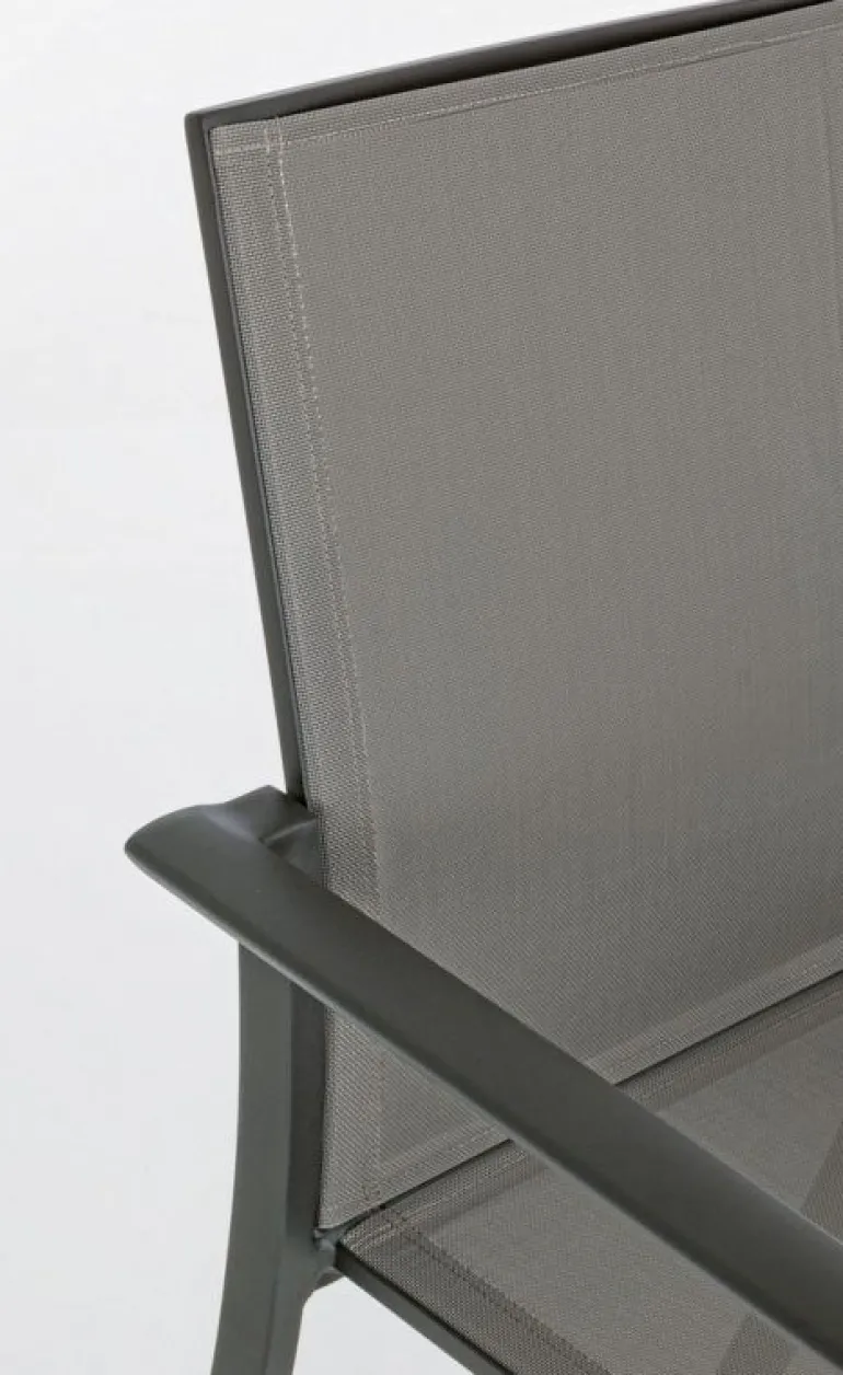 SEDIA IN ALLUMINIO IMPILABILE ANTRACITE CX23 - KONNOR