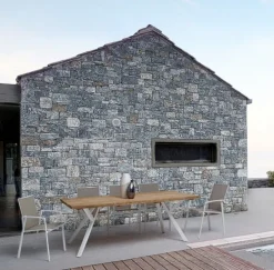 SEDIA IN ALLUMINIO IMPILABILE BIANCO GK50 - CRUISE