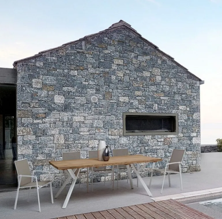 SEDIA IN ALLUMINIO IMPILABILE BIANCO GK50 - CRUISE