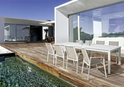 SEDIA IN ALLUMINIO IMPILABILE BIANCO GK50 - CRUISE