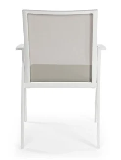 SEDIA IN ALLUMINIO IMPILABILE BIANCO GK50 - CRUISE