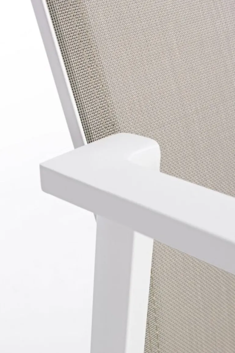 SEDIA IN ALLUMINIO IMPILABILE BIANCO GK50 - CRUISE