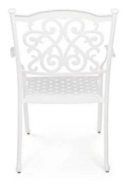 SEDIA IN ALLUMINIO IMPILABILE BIANCA- IVREA