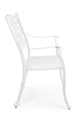 SEDIA IN ALLUMINIO IMPILABILE BIANCA- IVREA