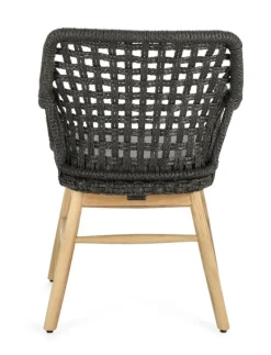 SEDIA IN ALLUMINIO NERA - WILSON