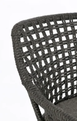 SEDIA IN ALLUMINIO NERA - WILSON