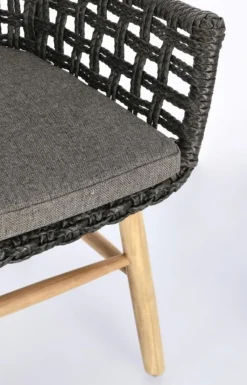 SEDIA IN ALLUMINIO NERA - WILSON