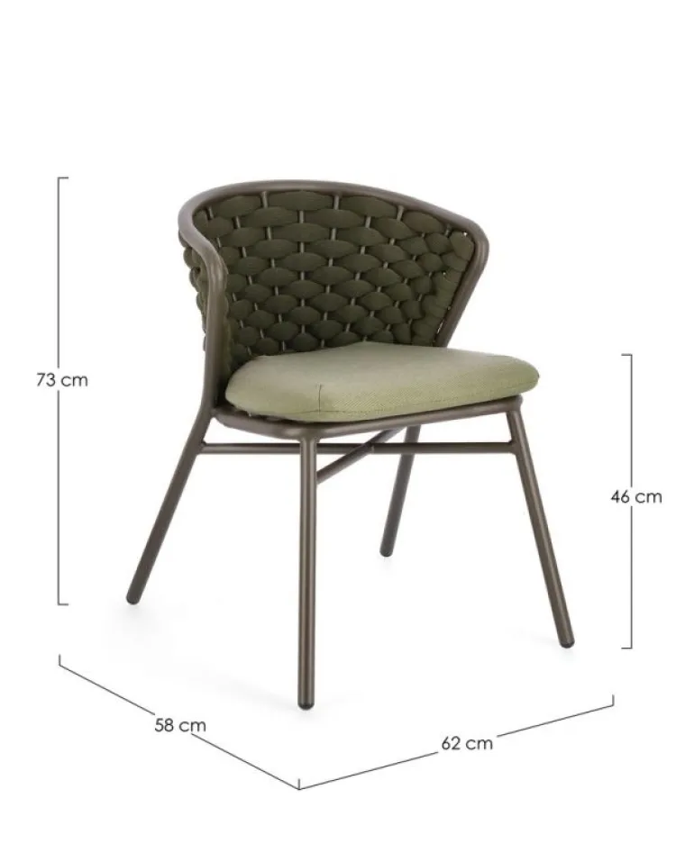 SEDIA IN ALLUMINIO OLIV QS24 - HARLOW
