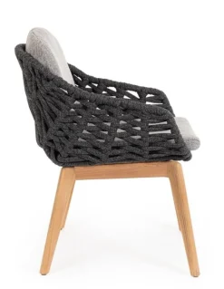 SEDIA IN CORDA ANTRACITE - TAMIRES
