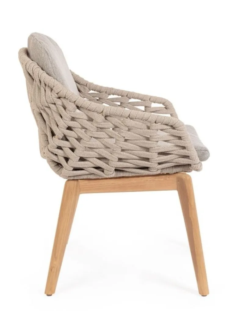SEDIA IN CORDA BEIGE - TAMIRES