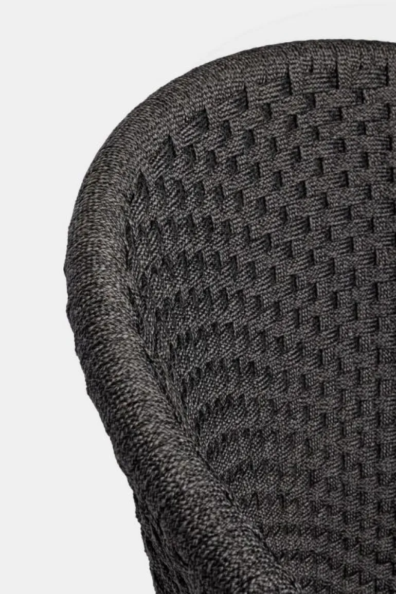 SEDIA IN CORDA PER ESTERNO ANTRACITE - COACHELLA