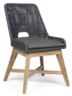 SEDIA IN CORDA PER ESTERNO COLOR ARDESIA - HESPERIA