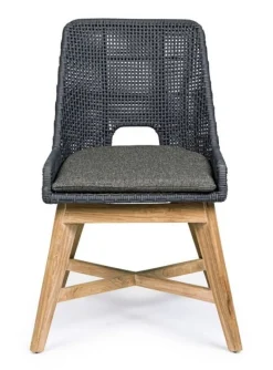 SEDIA IN CORDA PER ESTERNO COLOR ARDESIA - HESPERIA