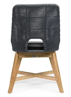 SEDIA IN CORDA PER ESTERNO COLOR ARDESIA - HESPERIA