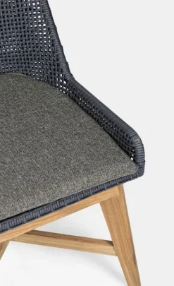 SEDIA IN CORDA PER ESTERNO COLOR ARDESIA - HESPERIA