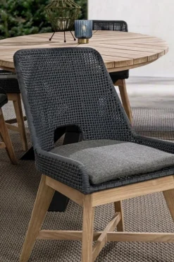 SEDIA IN CORDA PER ESTERNO COLOR ARDESIA - HESPERIA