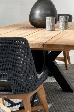 SEDIA IN CORDA PER ESTERNO COLOR ARDESIA - HESPERIA