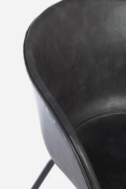 SEDIA IN ECOPELLE ANTRACITE - WARHOL