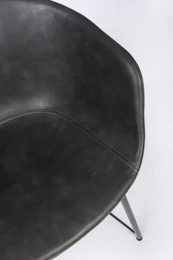 SEDIA IN ECOPELLE ANTRACITE - WARHOL