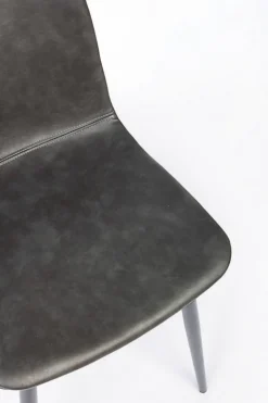 SEDIA IN ECOPELLE ANTRACITE - KYRA