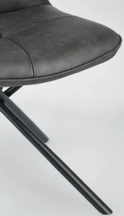 SEDIA IN ECOPELLE ANTRACITE - KEPLER