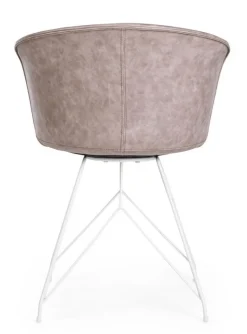 SEDIA IN ECOPELLE BEIGE - LOFT