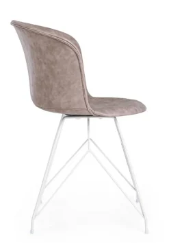 SEDIA IN ECOPELLE BEIGE - LOFT