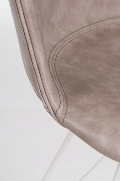 SEDIA IN ECOPELLE BEIGE - LOFT