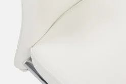 SEDIA IN ECOPELLE BIANCA - THELMA