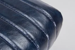 SEDIA IN ECOPELLE BLU - NELLY