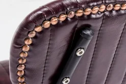 SEDIA IN ECOPELLE BORDEAUX - DEBBIE