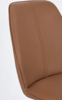 SEDIA IN ECOPELLE COGNAC - MAXWELL