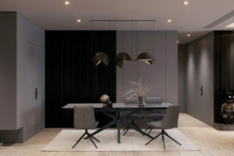 SEDIA IN ECOPELLE GRIGIO - JORDAN