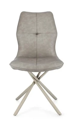 SEDIA IN ECOPELLE TORTORA - KEPLER