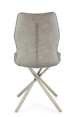 SEDIA IN ECOPELLE TORTORA - KEPLER