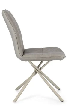 SEDIA IN ECOPELLE TORTORA - KEPLER