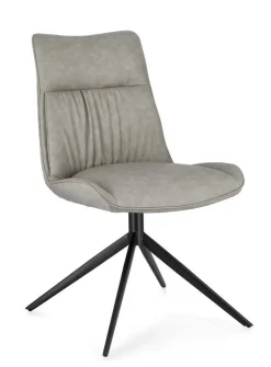 SEDIA IN ECOPELLE TORTORA - JORDAN