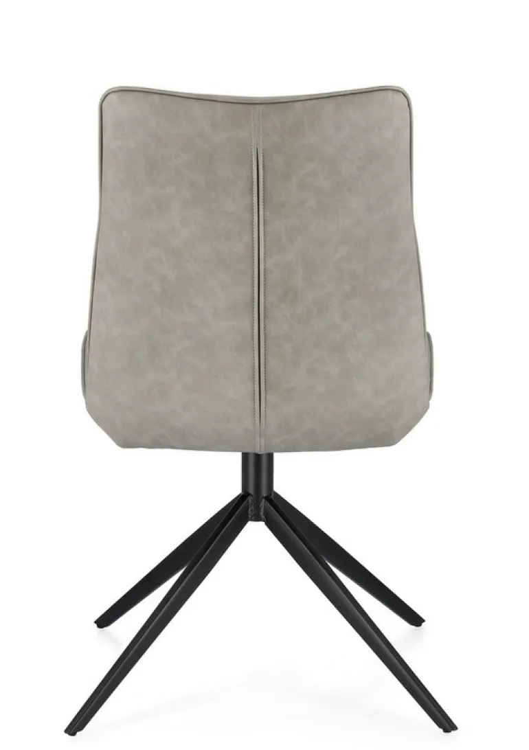 SEDIA IN ECOPELLE TORTORA - JORDAN