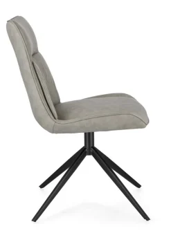 SEDIA IN ECOPELLE TORTORA - JORDAN