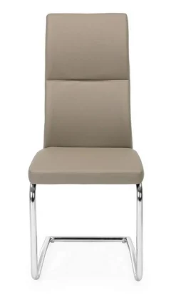 SEDIA IN ECOPELLE TORTORA - THELMA