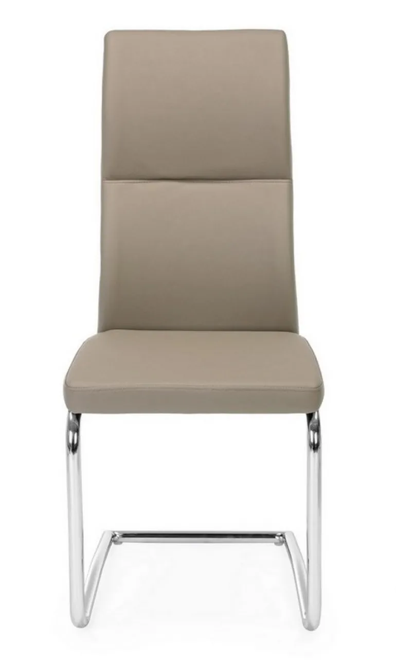 SEDIA IN ECOPELLE TORTORA - THELMA