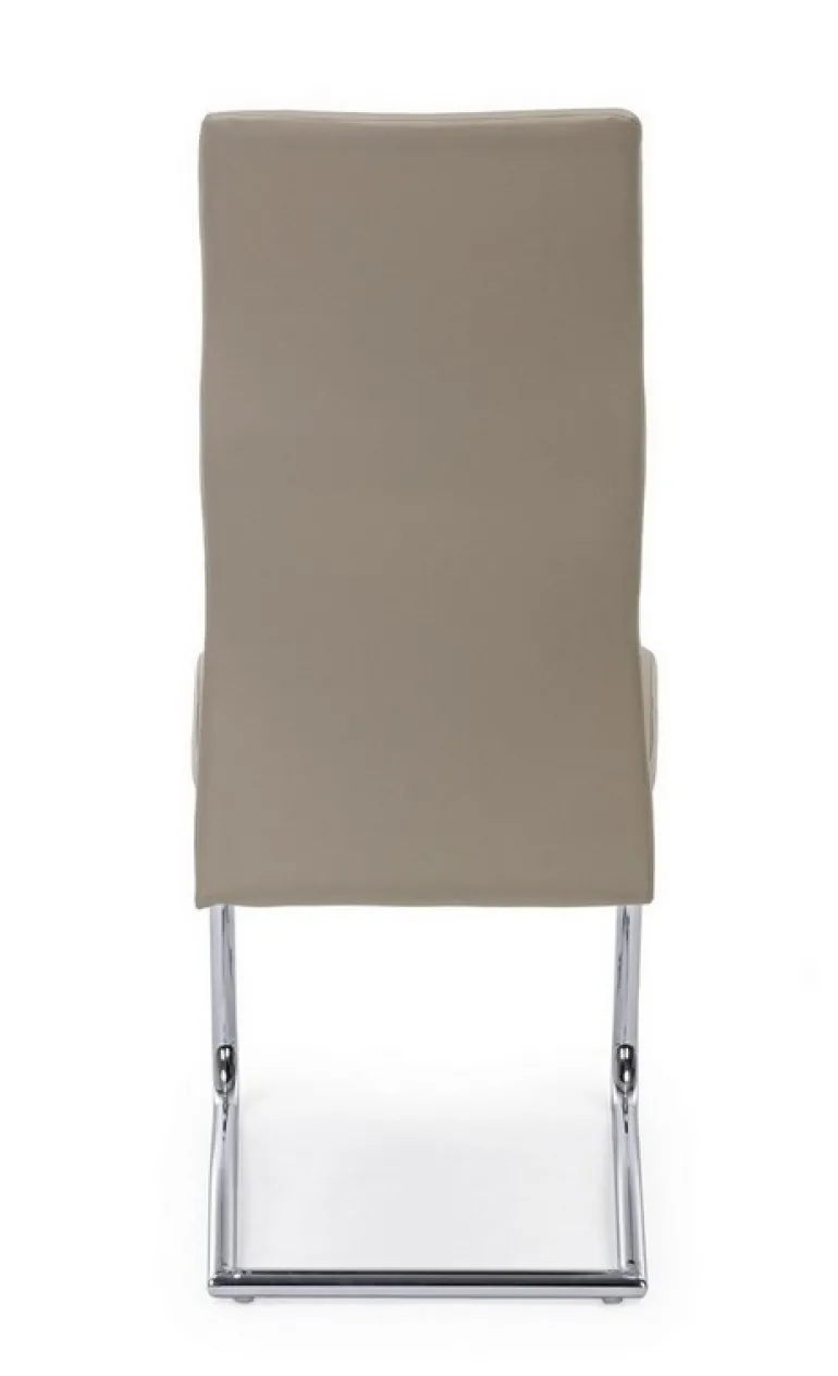 SEDIA IN ECOPELLE TORTORA - THELMA