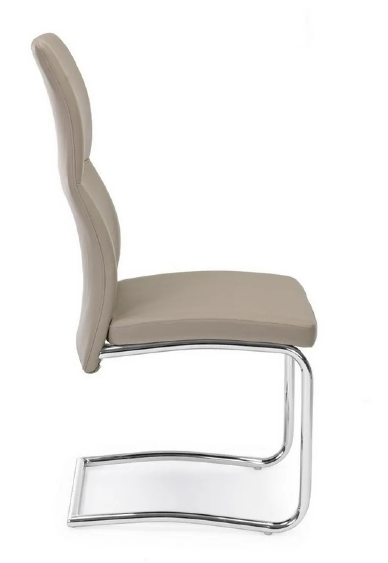 SEDIA IN ECOPELLE TORTORA - THELMA