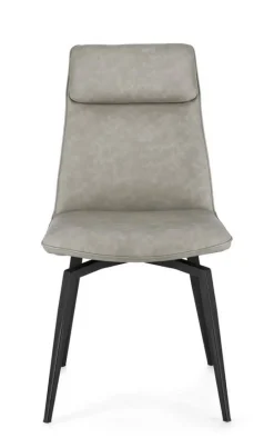 SEDIA IN ECOPELLE TORTORA - LAWRENCE