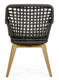 SEDIA IN FIBRA SINTETICA NERA - MADISON