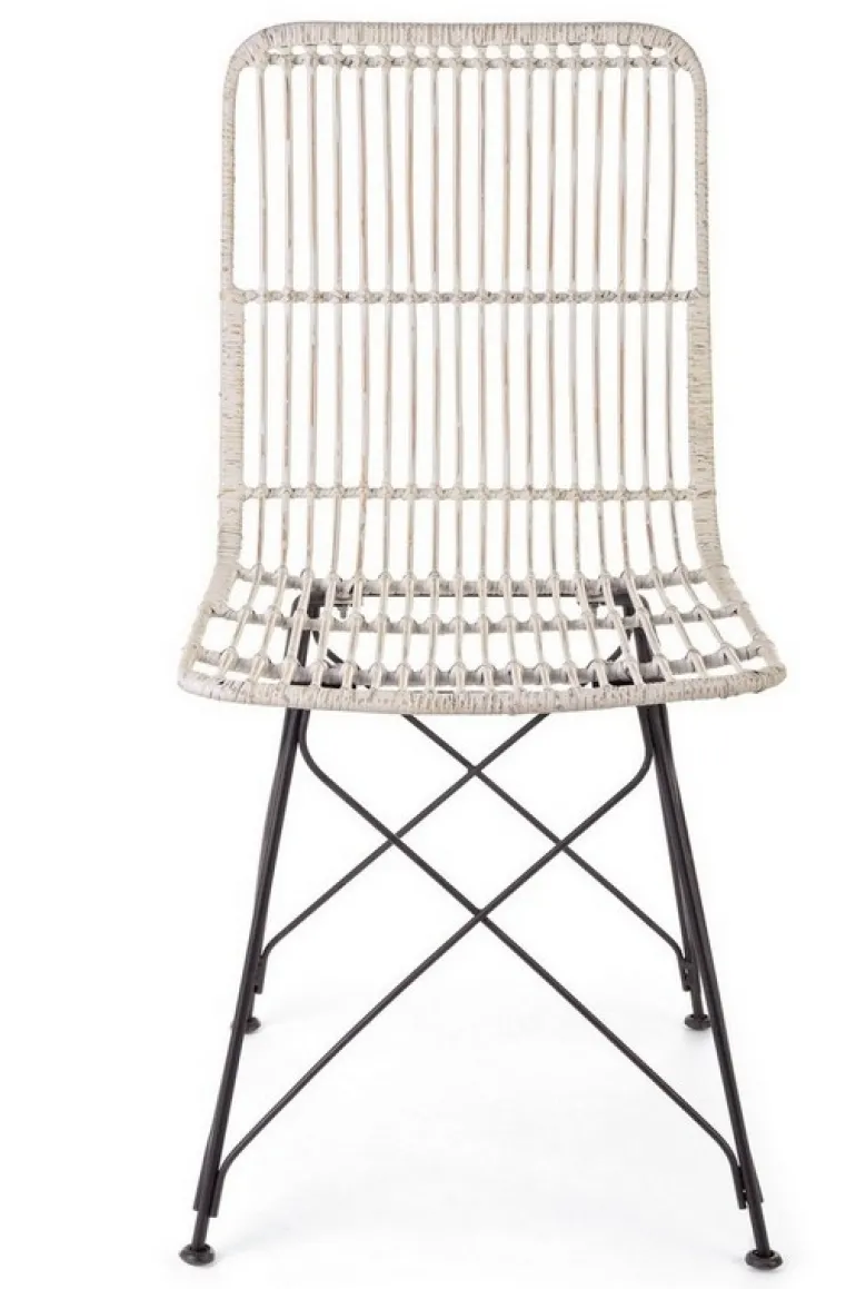 SEDIA IN FIBRE NATURALI BIANCA - LUCILA KUBU