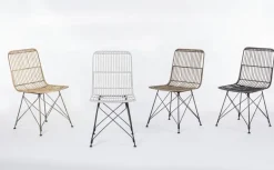 SEDIA IN FIBRE NATURALI BIANCA - LUCILA KUBU